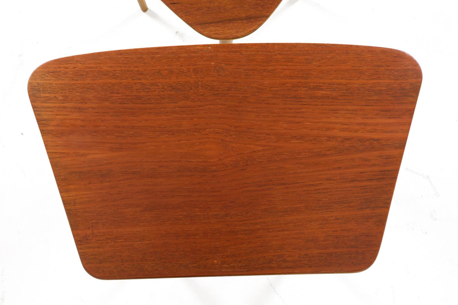 Set of Kurt Østervig Danish Teak Nesting Tables, Circa 1960s For Sale 2