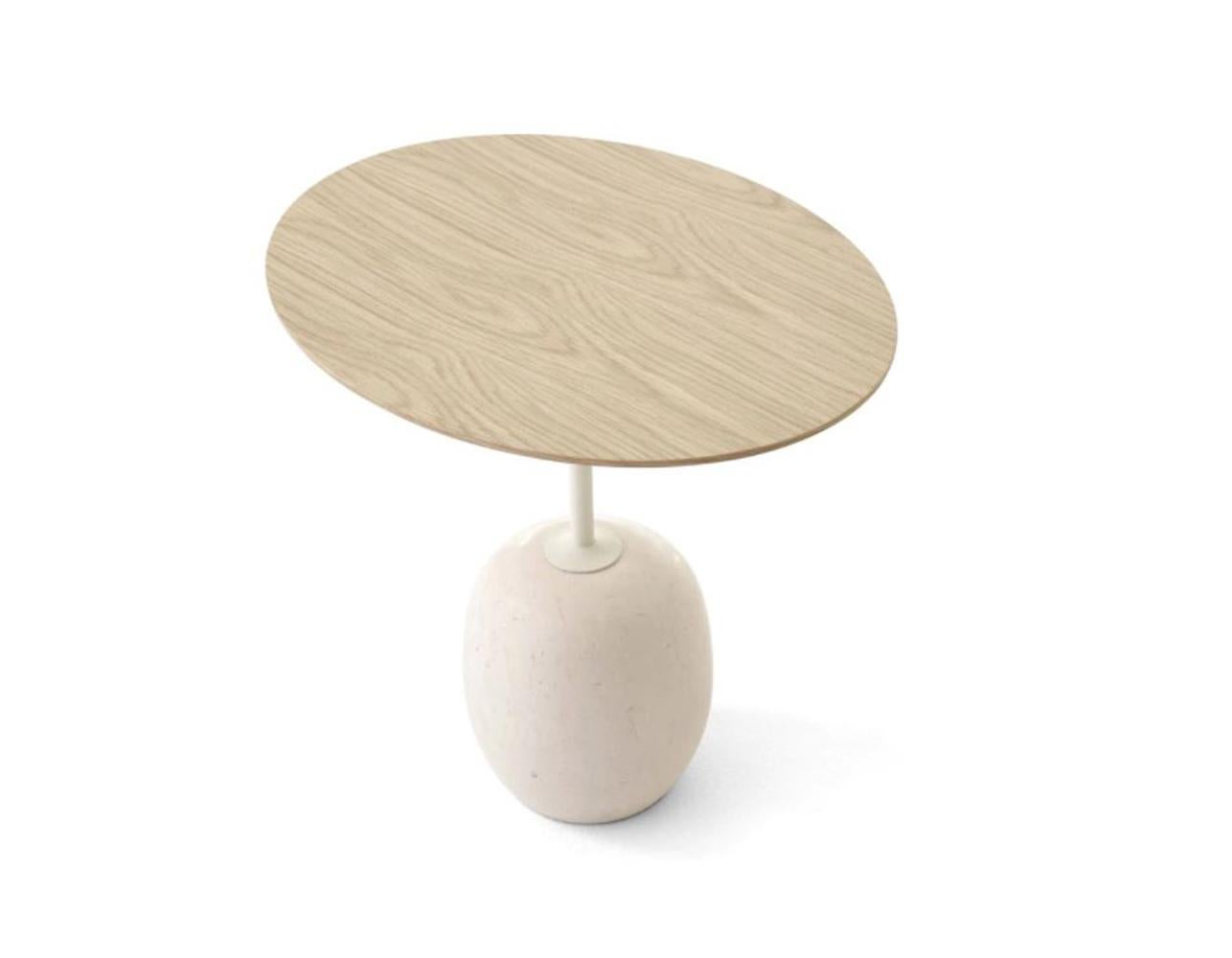 Scandinave moderne Ensemble de tables d'appoint Lato en chêne laqué et marbre par Luca Nichetto pour & Tradition en vente