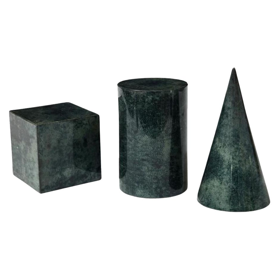 Set di formine da disegno in Vellum laccato/accessori da scrivania, Italia, XX secolo