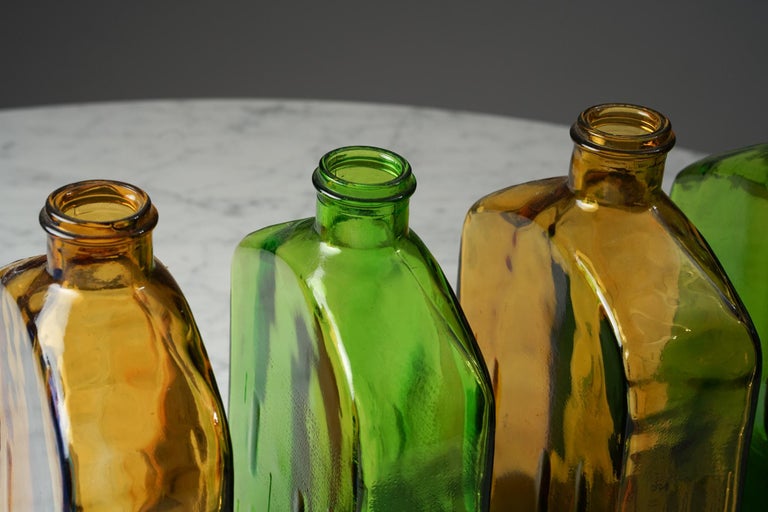 20th Century Set of Art Glass 'Lankkupullo' by Helena Tynell for Riihimäen Lasi, 1970s For Sale