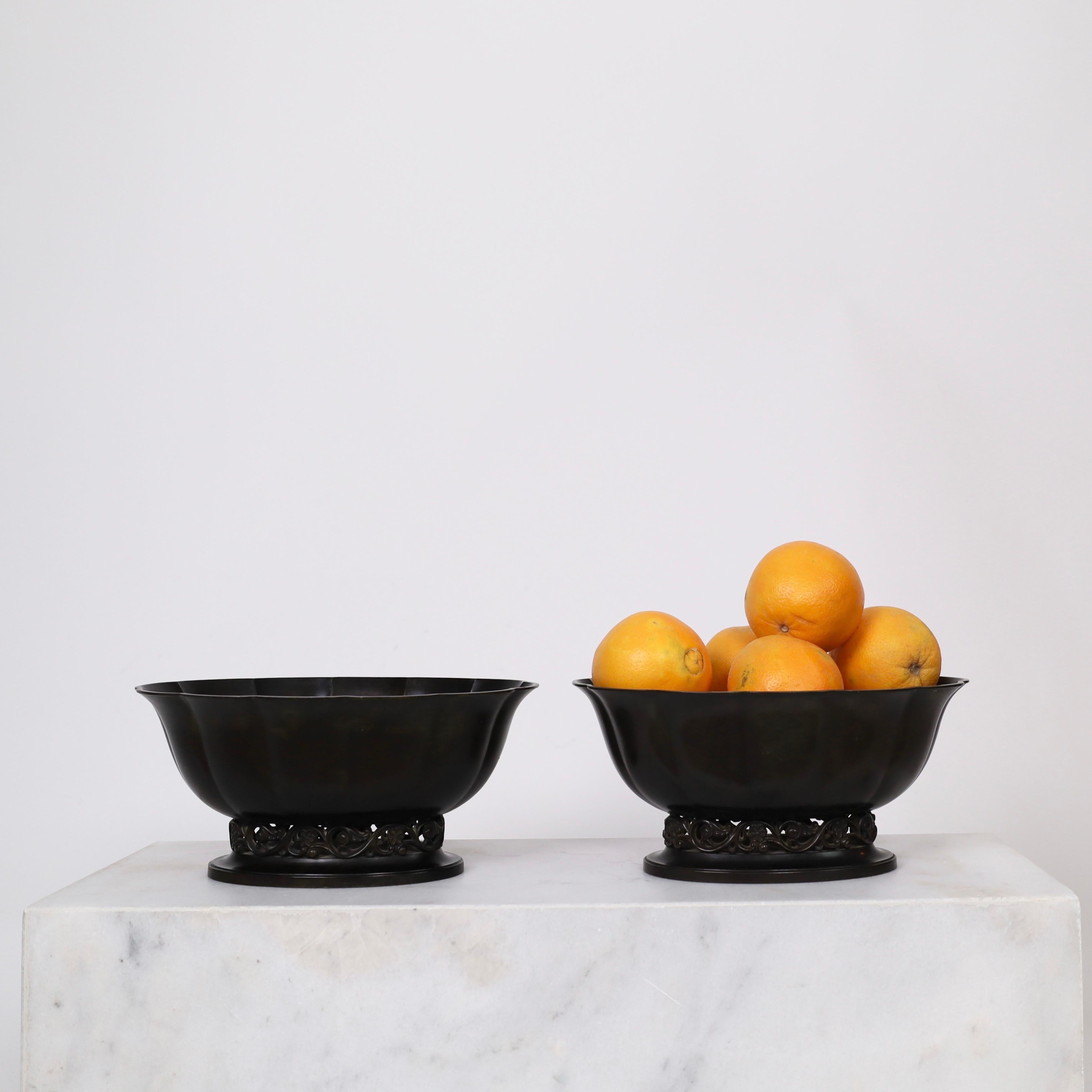 Ensemble de grandes jardinières Art Déco par Just Andersen, années 1920, Danemark Bon état - En vente à Værløse, DK