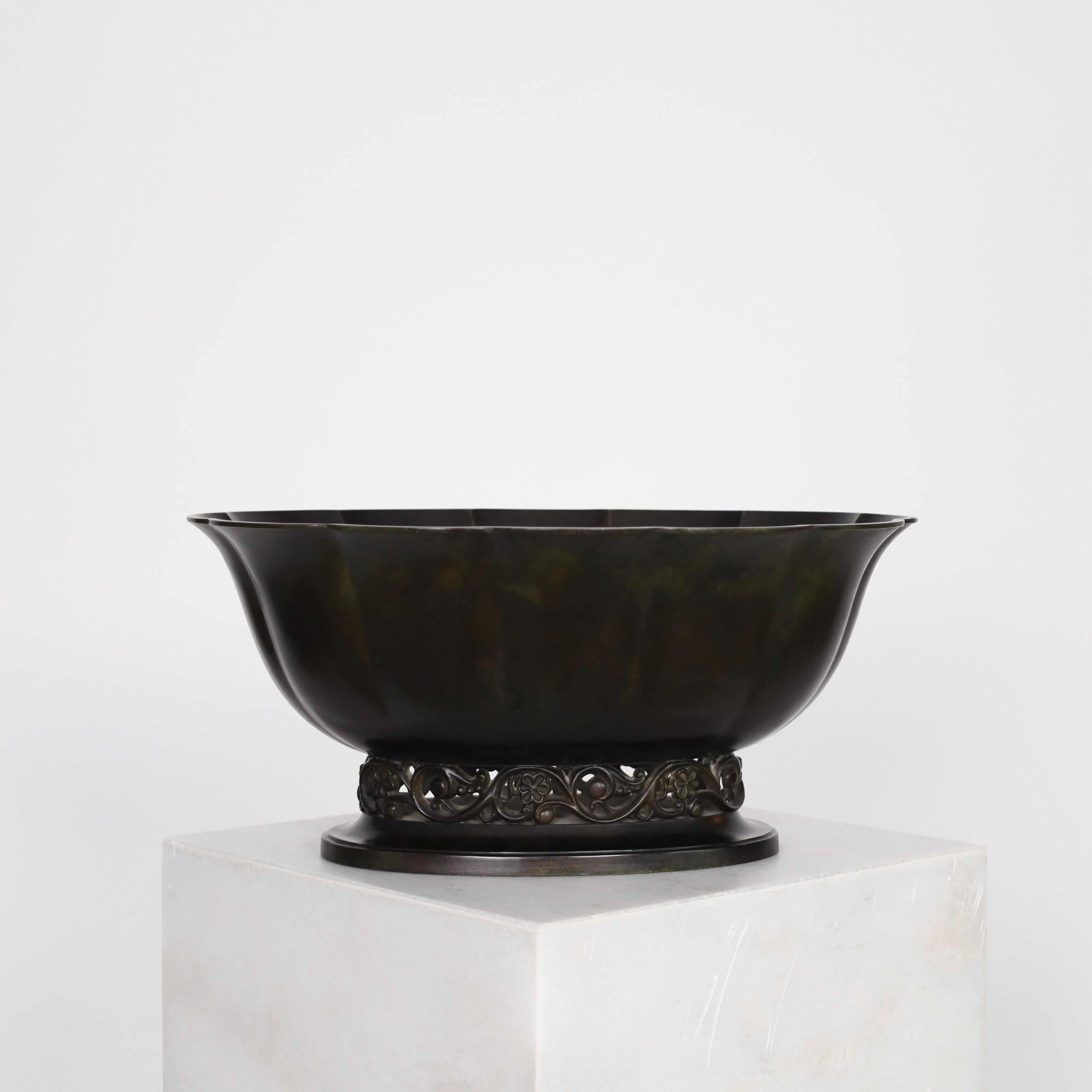 Début du 20ème siècle Ensemble de grandes jardinières Art Déco par Just Andersen, années 1920, Danemark en vente