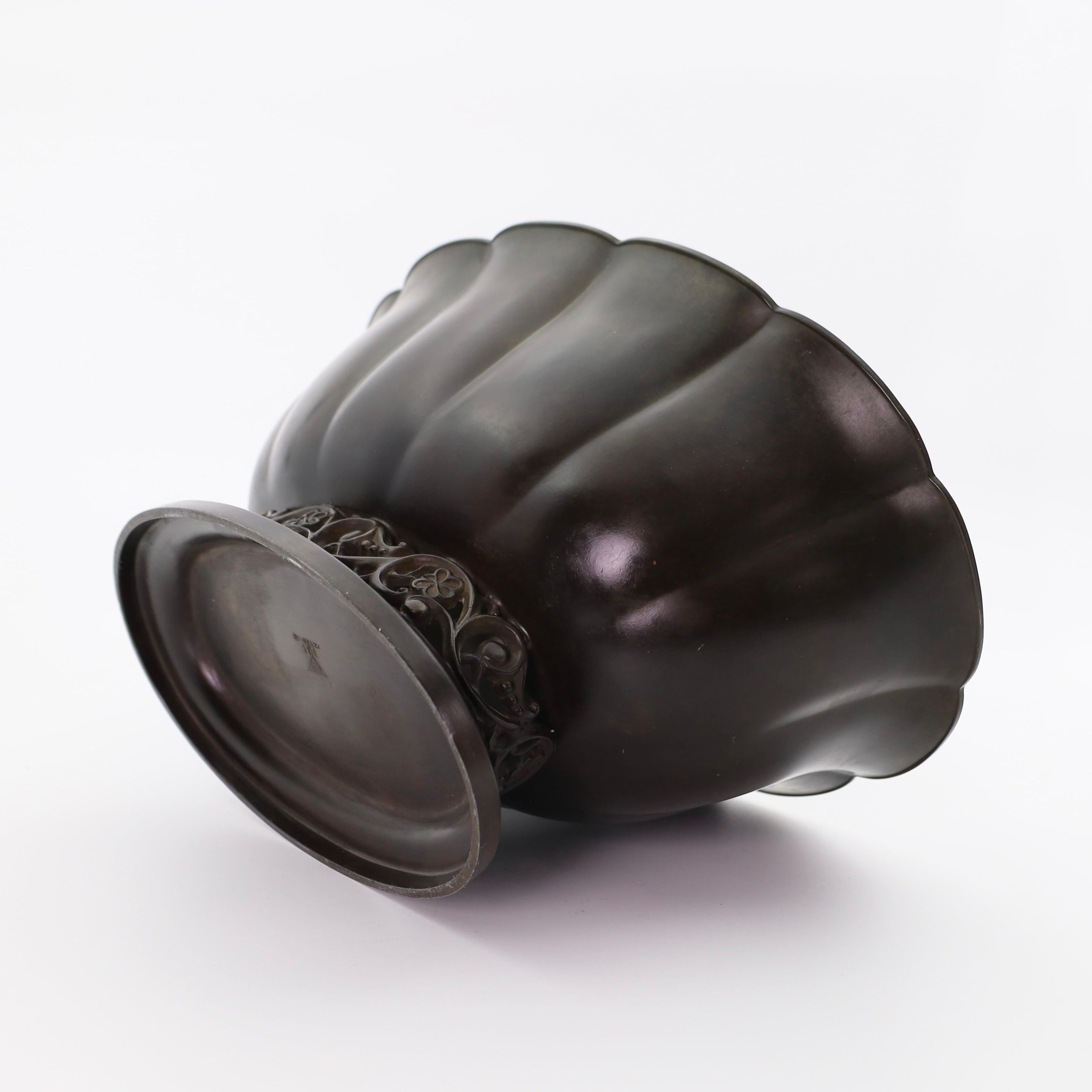 Ensemble de grandes jardinières Art Déco par Just Andersen, années 1920, Danemark en vente 1