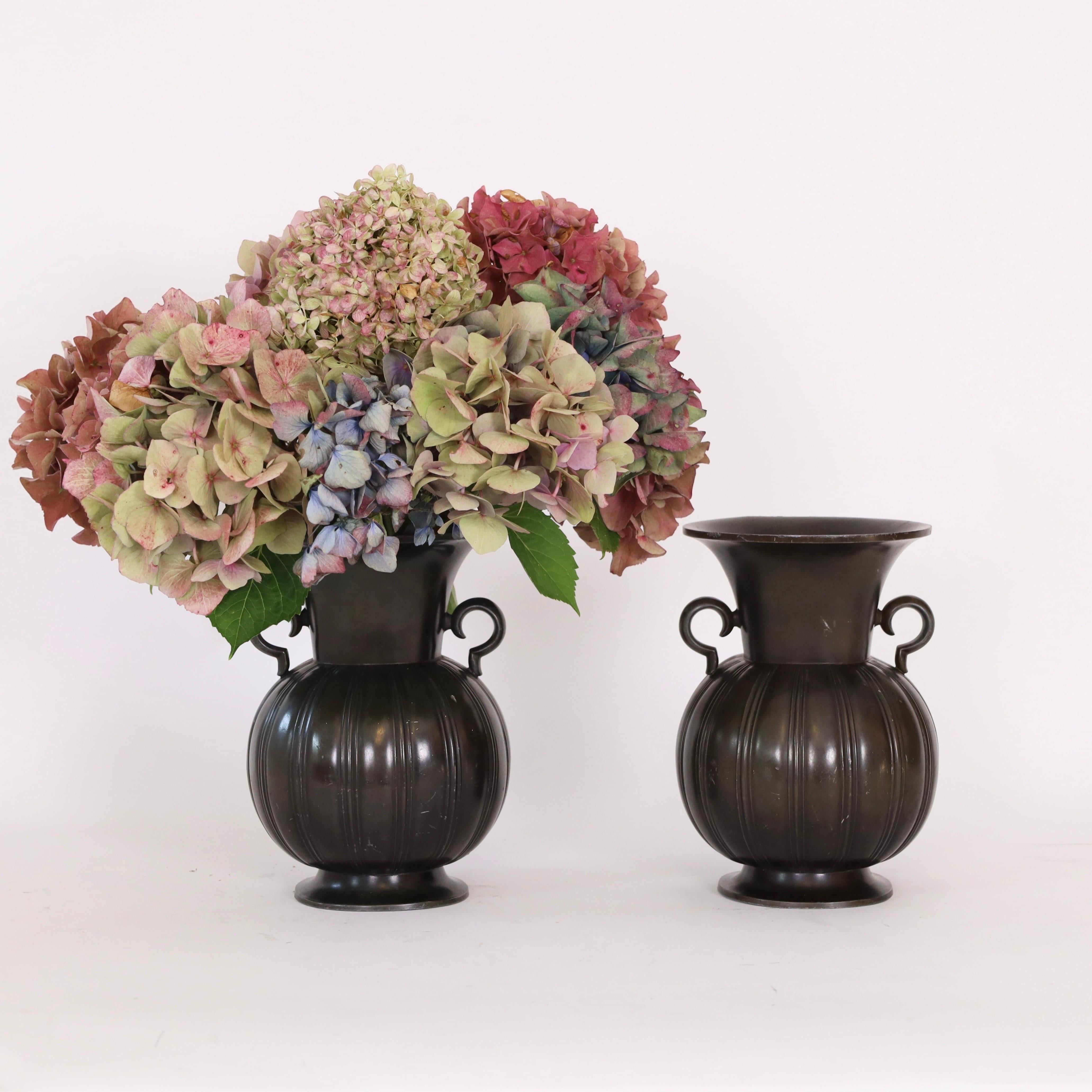 Set of large Art Deco vases by Just Andersen, 1930s, Denmark For Sale 4