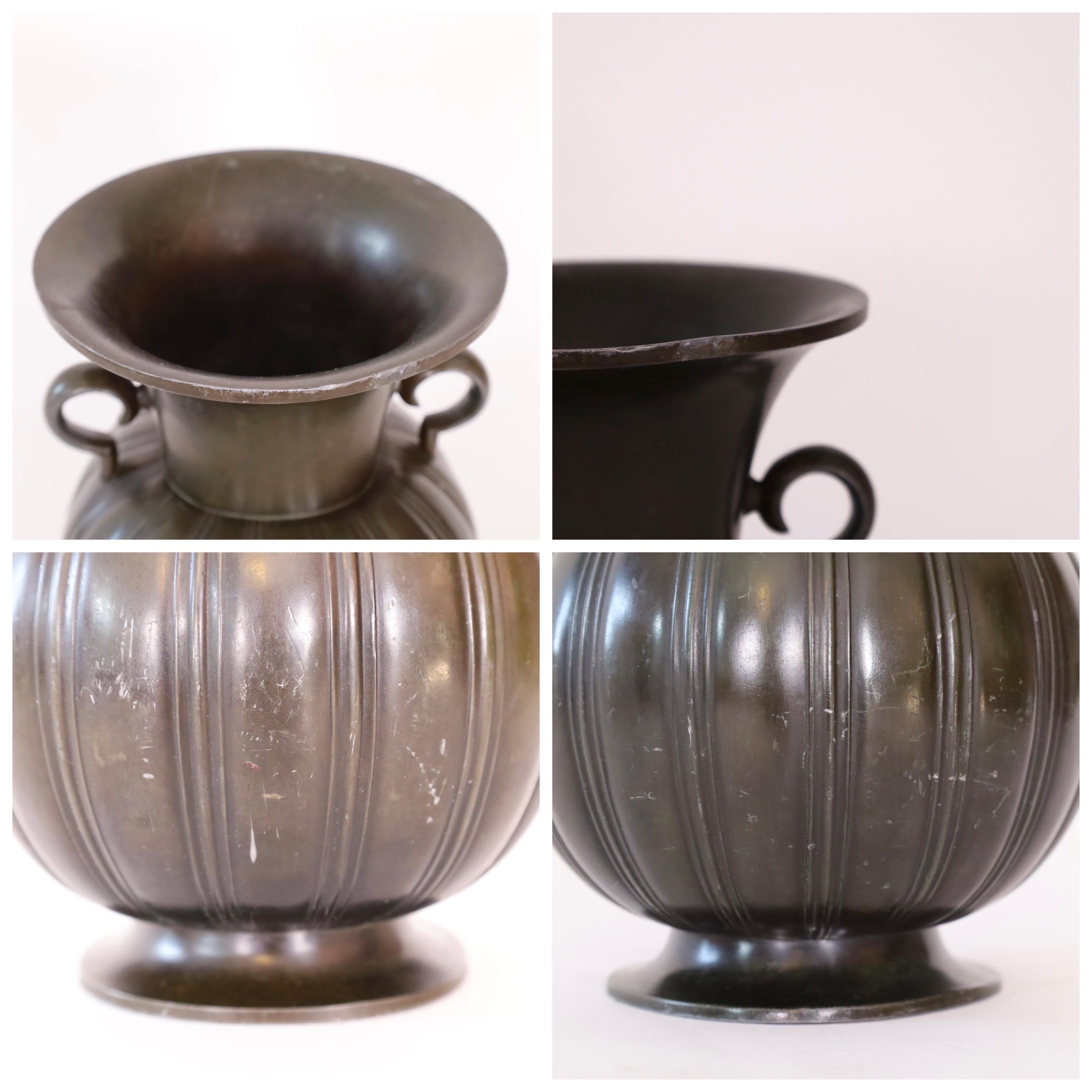 Set of large Art Deco vases by Just Andersen, 1930s, Denmark For Sale 9