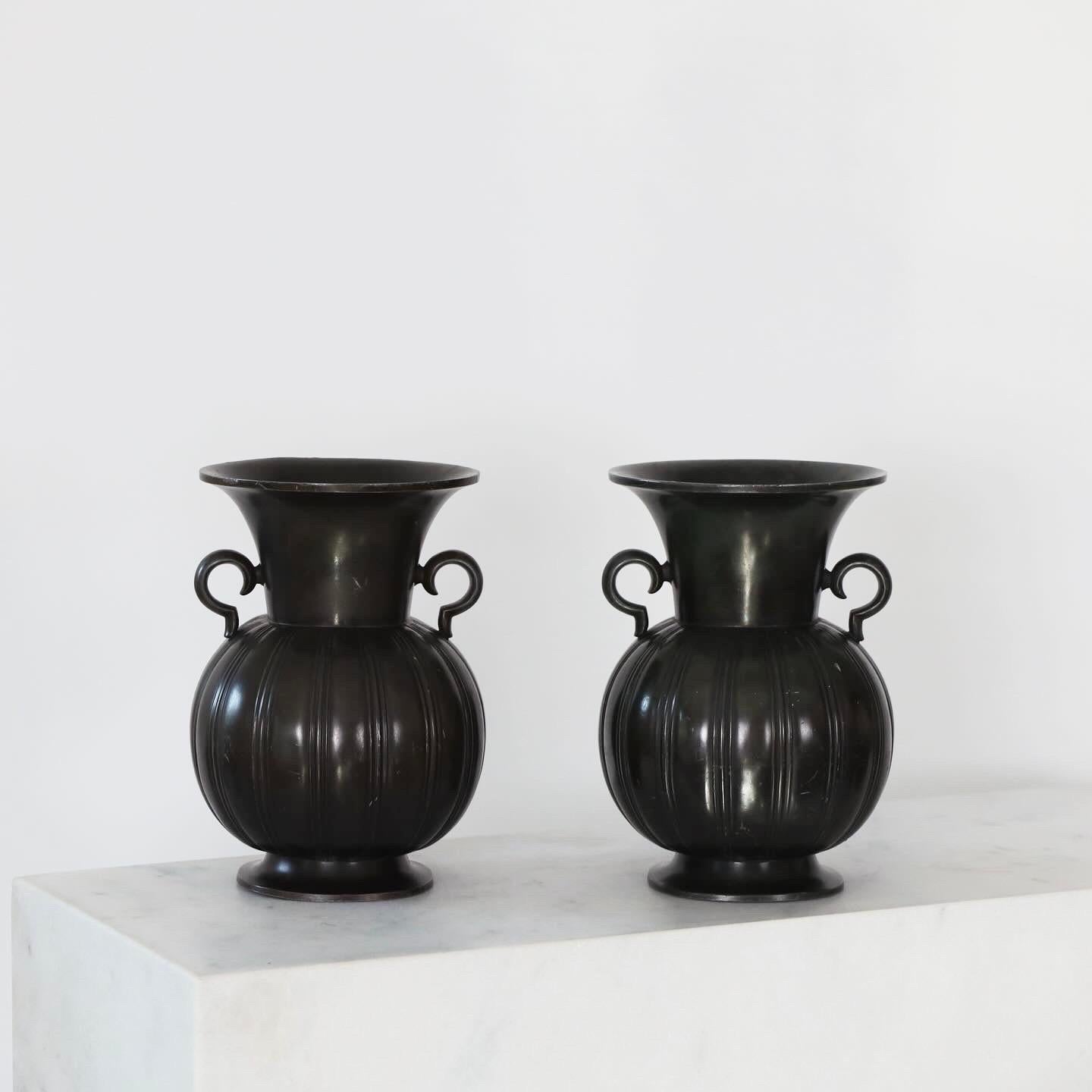 Set of large Art Deco vases by Just Andersen, 1930s, Denmark For Sale 10