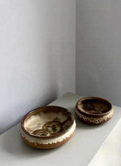 Set of Large Axella Stoneware Bowls, Denmark, 1970s