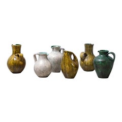 Vintage Set of large ceramic vases, each signed Hugo Kohler, Switzerland