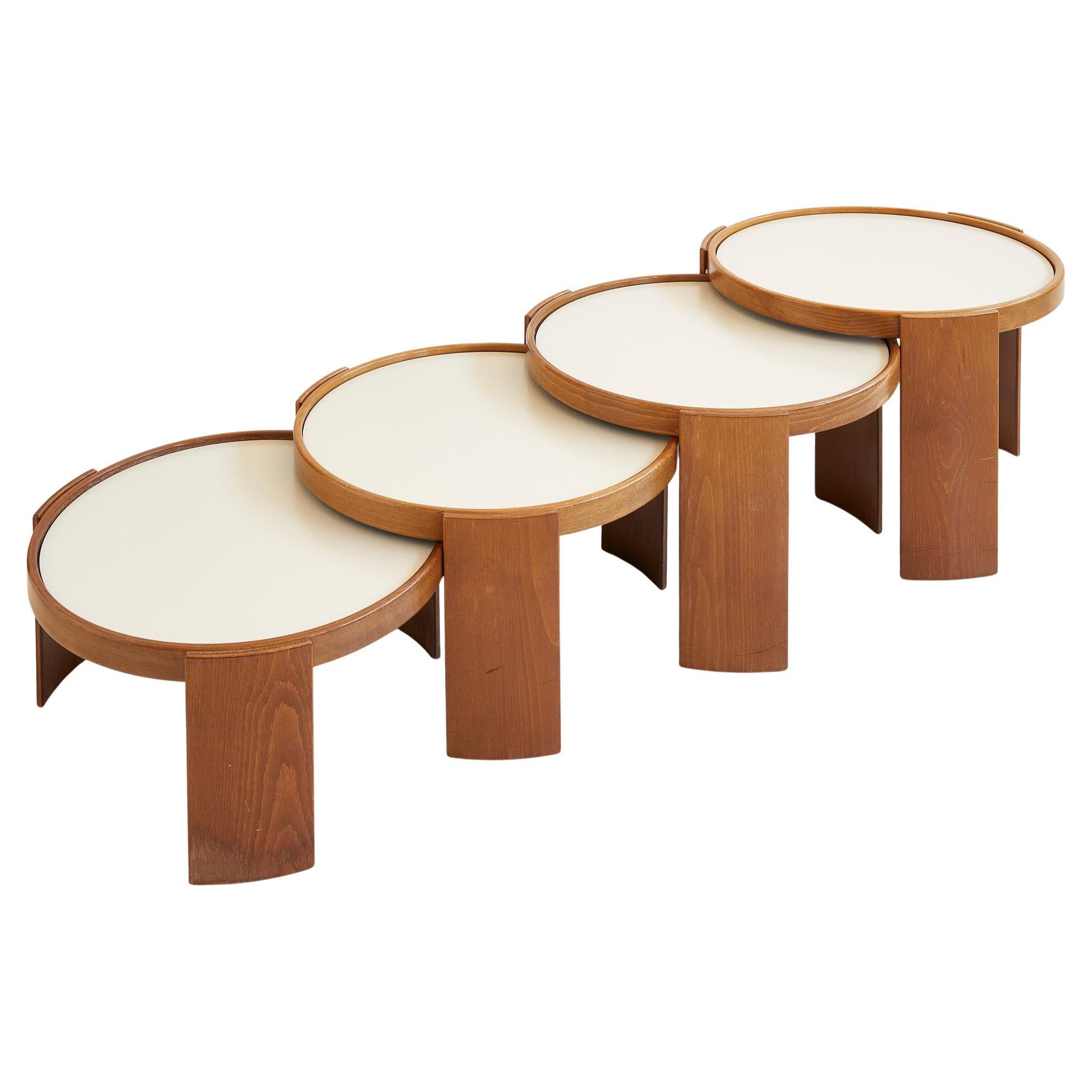Set di grandi tavolini modello 783 di Gianfranco Frattini , Ed. Cassina 1966