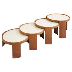Conjunto de mesas de centro grandes modelo 783 de Gianfranco Frattini , Ed. Cassina 1966