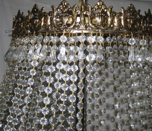 Set of Large Crystal Chandeliers, Sold Individually For Sale 3
