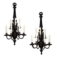 Set of Large Dutch Sconces, Sold Per Pair