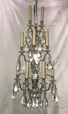 Set of Large French Silver Plated Sconces, Sold per pair