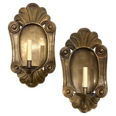 Set of Large Italian Hammered Sconces, Sold per Pair