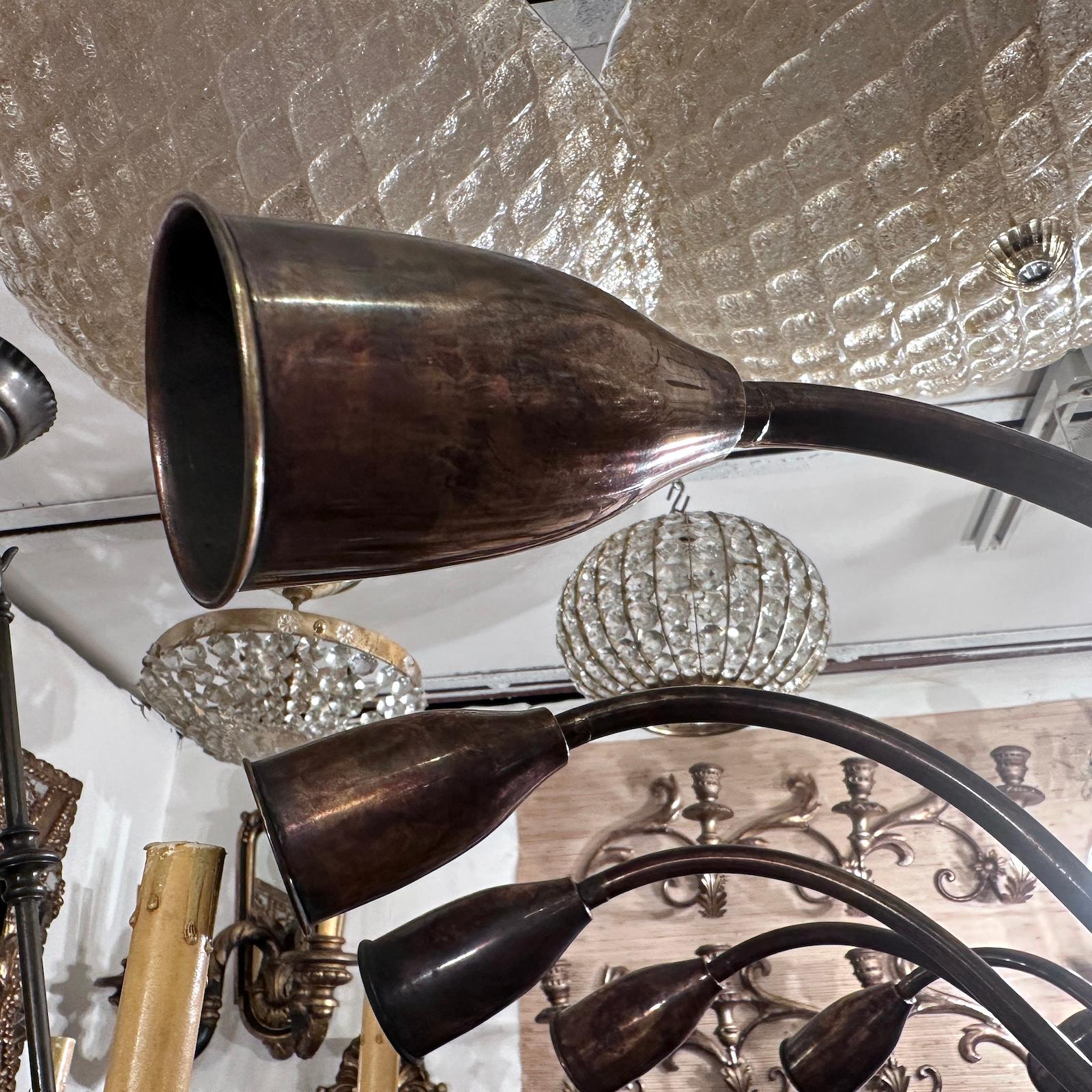 Set di grandi lampadari italiani di metà secolo, venduti singolarmente in vendita 1