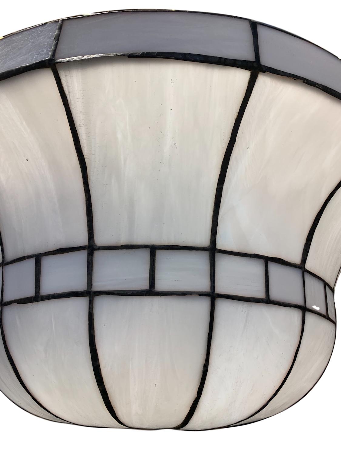 Set di grandi lampade in vetro piombato, vendute singolarmente In condizioni buone in vendita a New York, NY