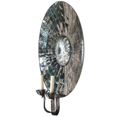 Set of Large Mirror Sconces, Sold per Pair