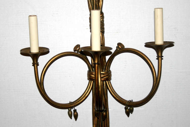 Set of Large Neoclassic Sconces, Sold Per Pair In Good Condition For Sale In New York, NY