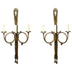 Juego de grandes candelabros neoclásicos, se venden por pareja