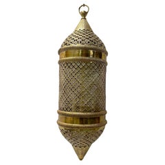 Vintage Set of Large Pierced Moroccan Lanterns, Sold Individually