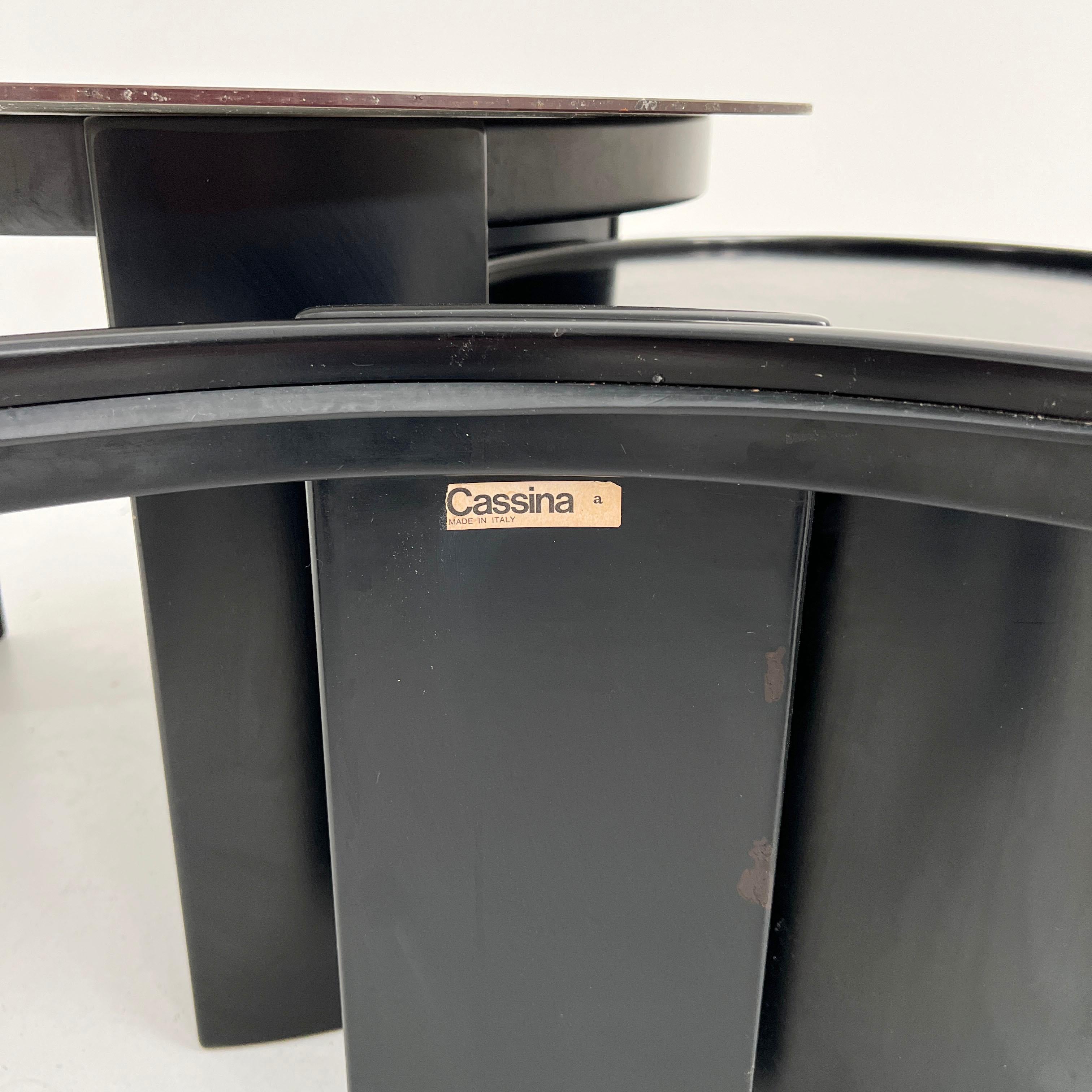 Set of Large Reversible Nesting Tables by Gianfranco Frattini for Cassina, 1960s 3