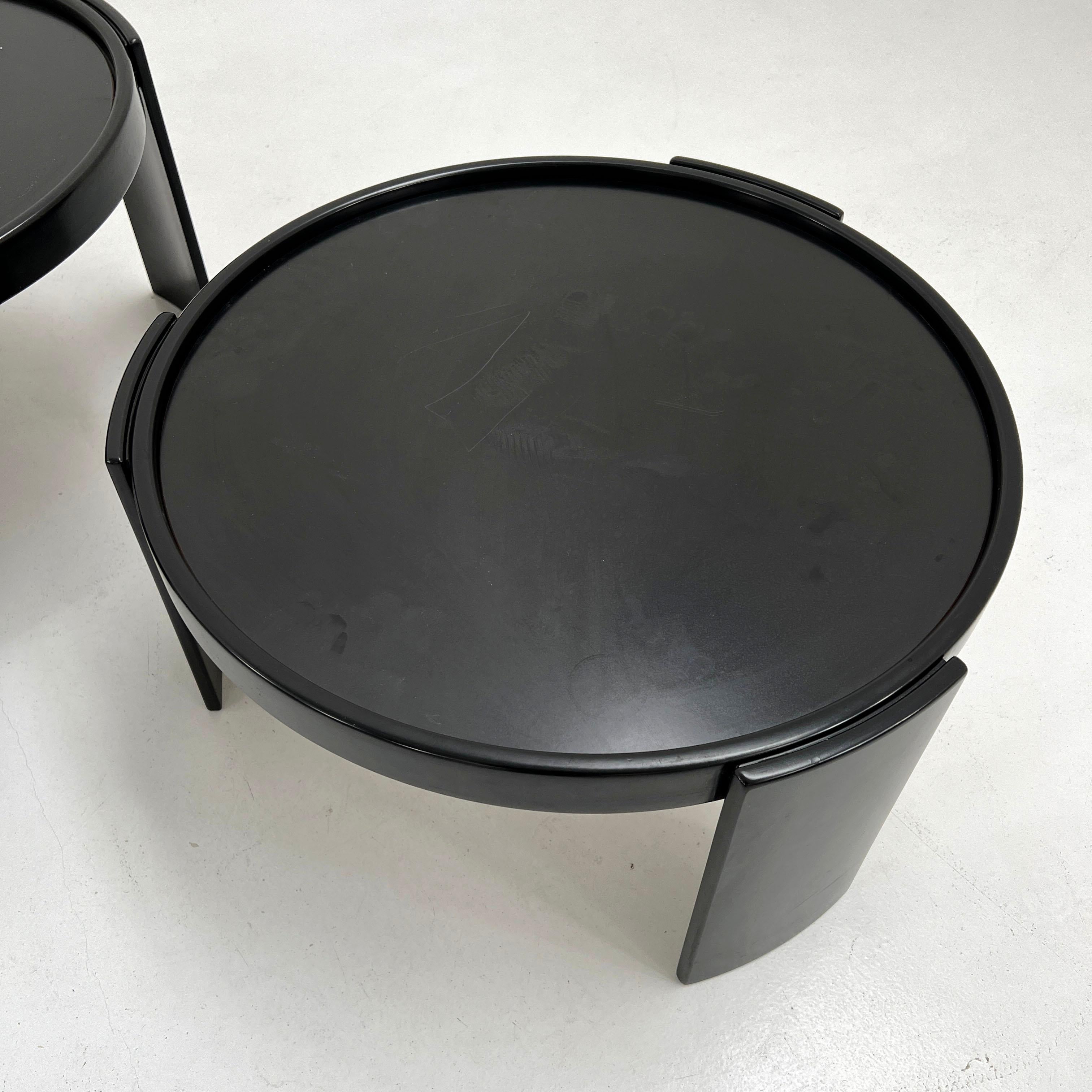 Set of Large Reversible Nesting Tables by Gianfranco Frattini for Cassina, 1960s For Sale 4
