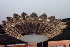 Satz großer versilberter Beleuchtungskörper:: einzeln erhältlich