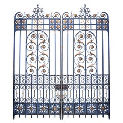 Set of Large Victorian Wrought Iron Driveway Gates