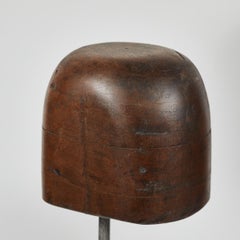 Set of Late 19th Century Wooden Hat Stands on Iron Bases from England