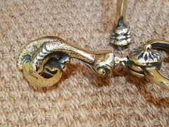 Set of Late 19th Century Fire Irons and Dogs