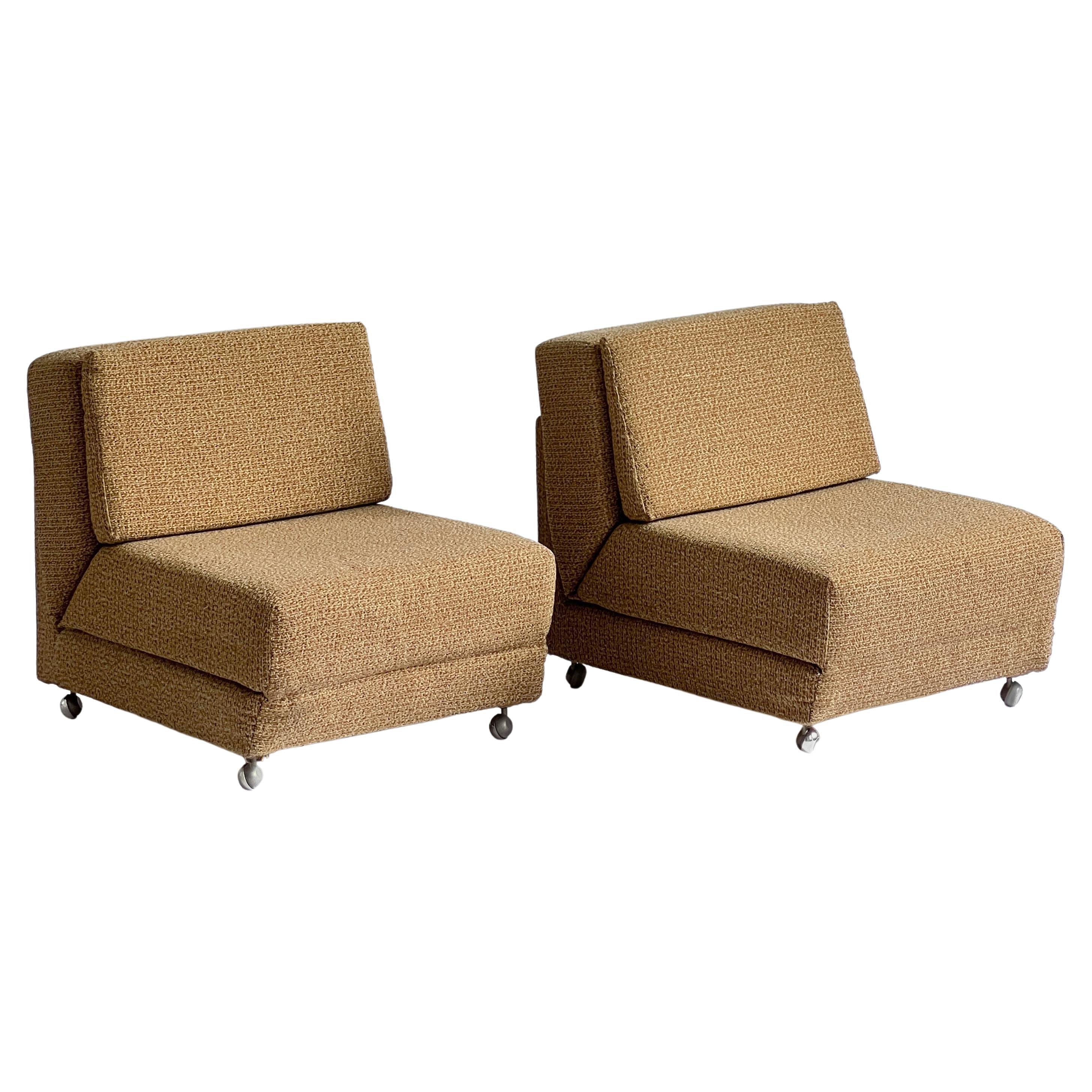 Set of 20th Century 'Jarka' Reclining Armchairs by Drevounia, Vintage Furniture For Sale
