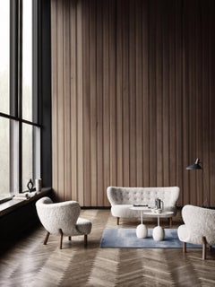 Set of Lato Side Tables in White Steel & Marble by Luca Nichetto for & Tradition