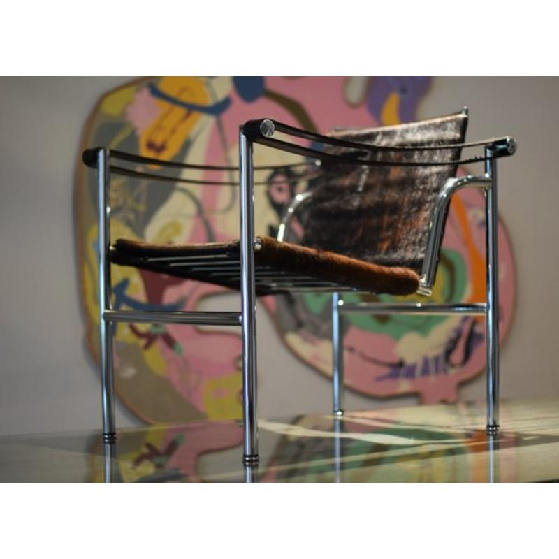 Mid-Century moderno Set di poltrone in pelle LC1 di Le Corbusier per Cassina, 1966 in vendita