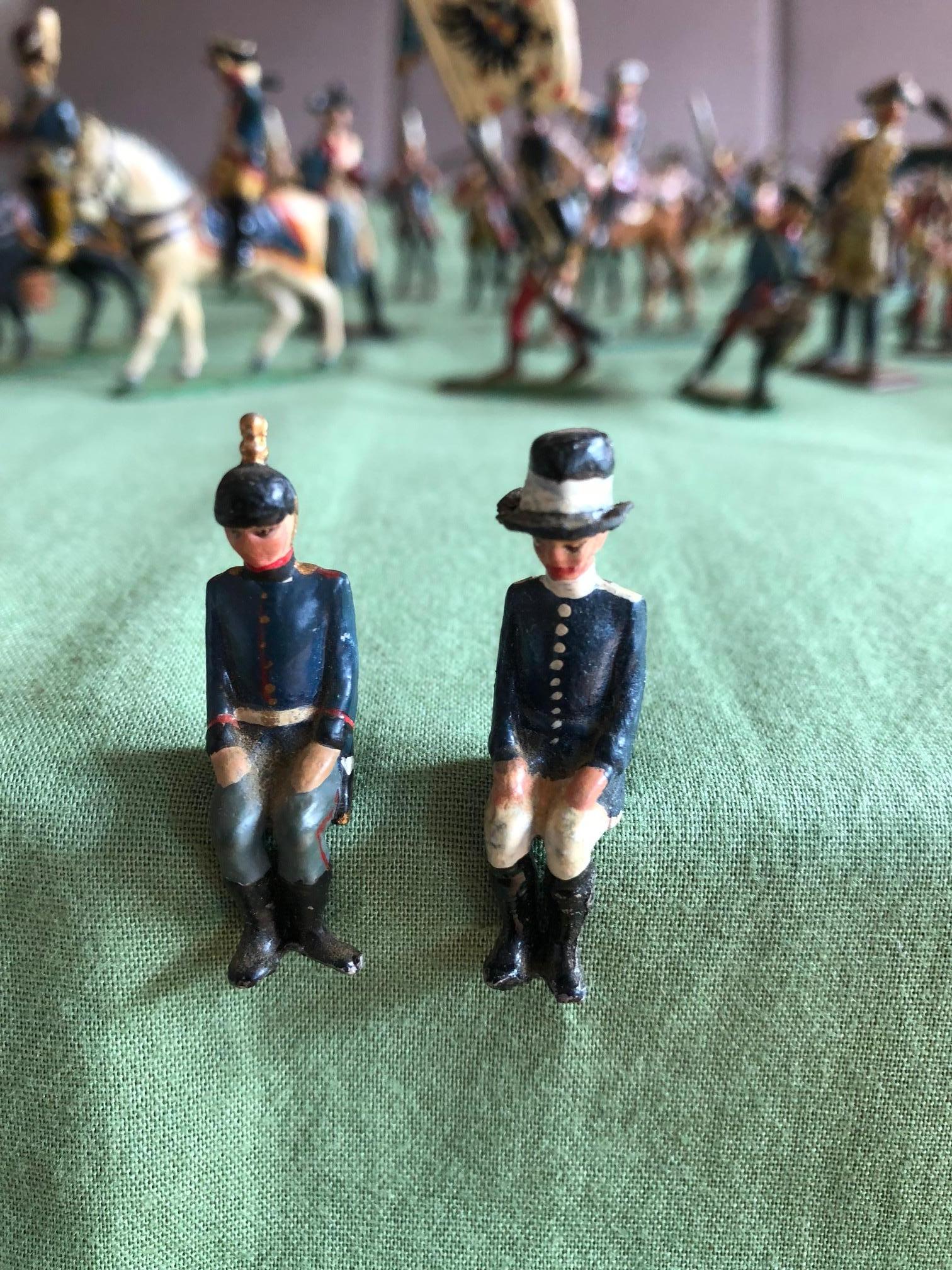 Bauhaus Set of Lead Soldiers, Germany, 1930s
