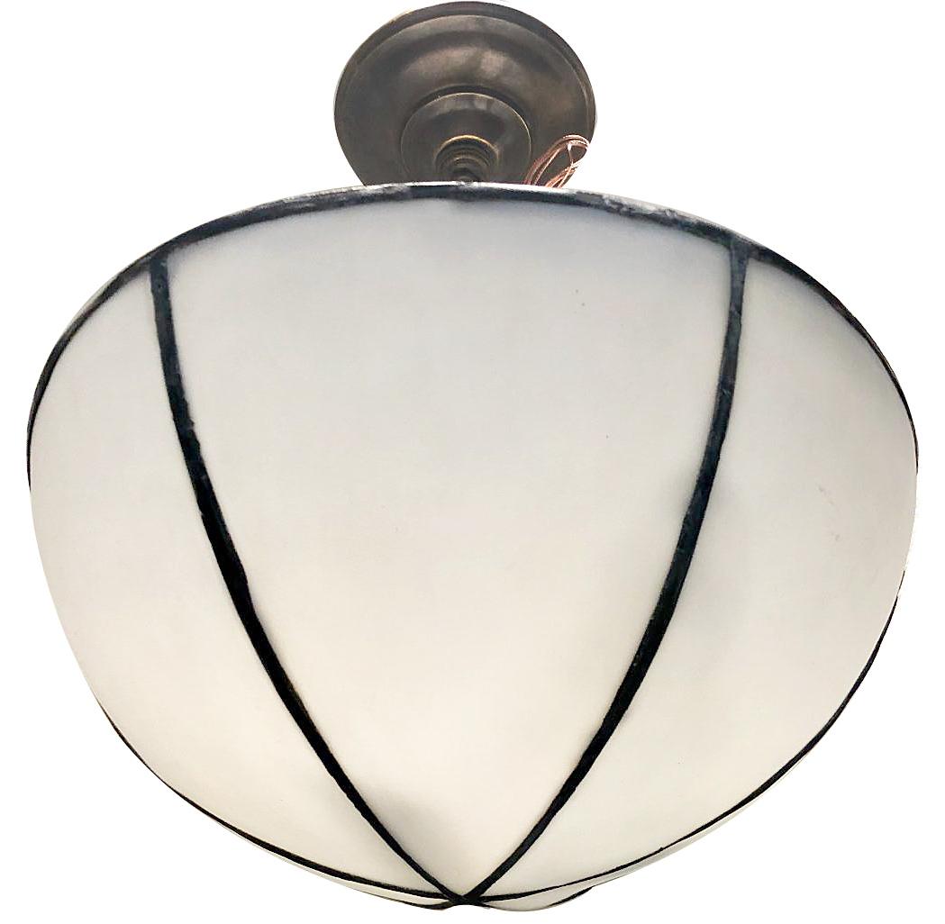 Set of Leaded Glass Light Fixtures, Sold Individually 1