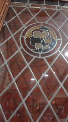 Set of Leaded Stained Glass Doors from Early Holland