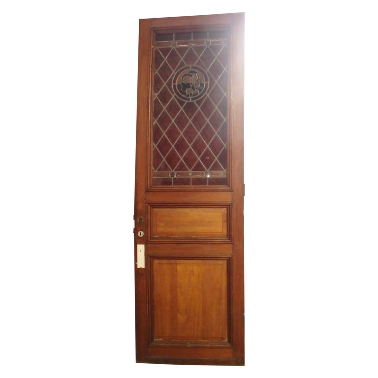 Set Of Leaded Stained Glass Doors From Early Holland For Sale At