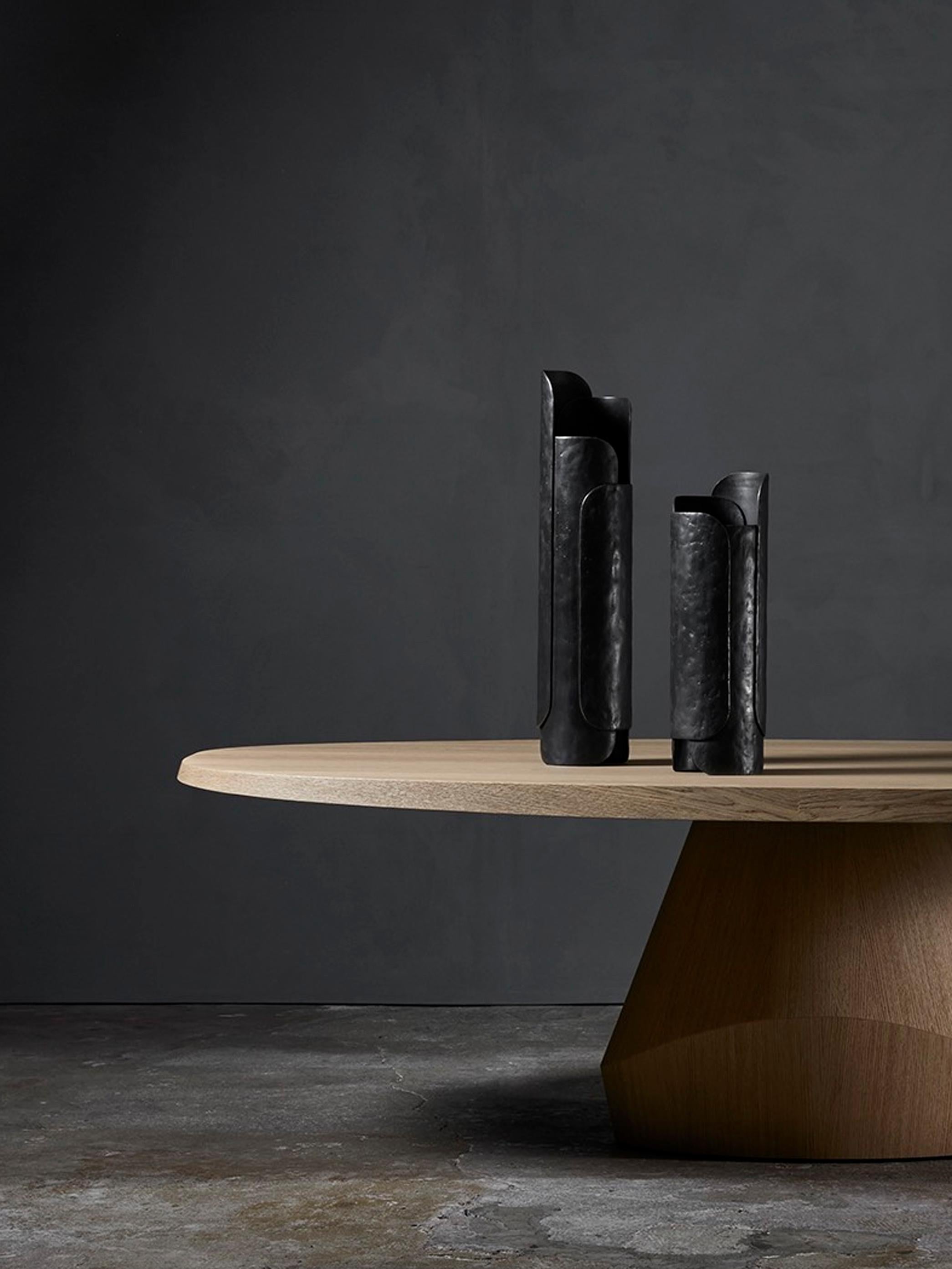 Set of Leaf Vases-Short&Tall, Designed by Dan Yeffet for Collection Particuliere For Sale 1