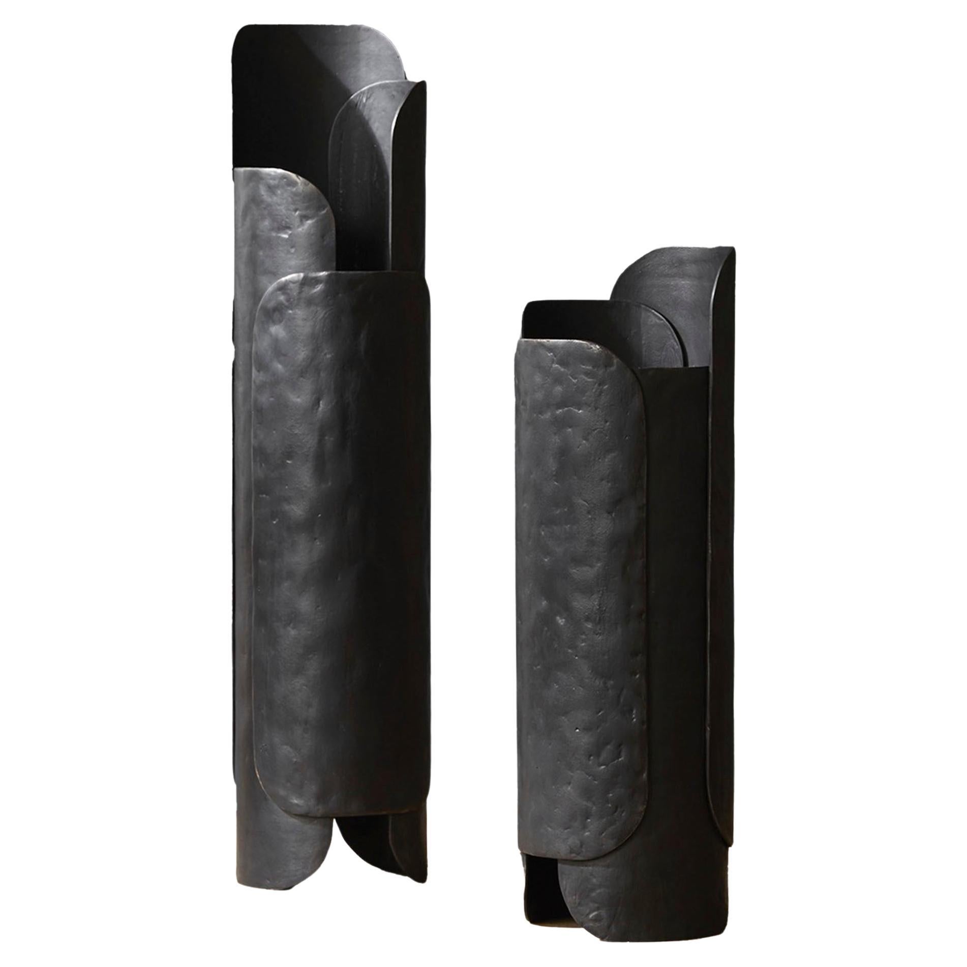 Set di vasi a foglia, disegnati da Dan Yeffet per Collection Particuliere