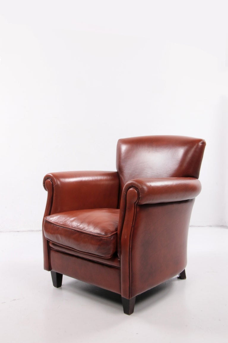 Set of Leather Armchairs with Wonderfully Comfortable Sheepskin Leather