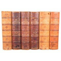 Set of Leather Bound "The Catholic Encyclopedia", circa 1910-1914