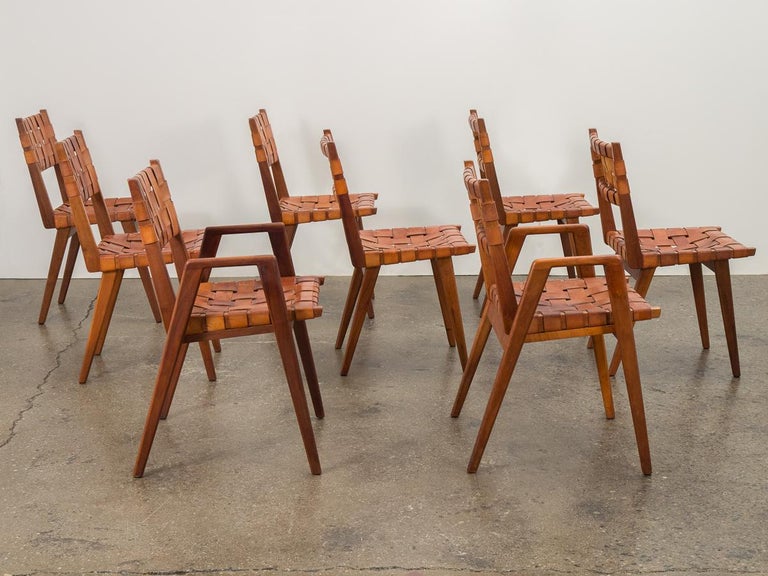 Set of Leather Strap Chairs by Mel Smilow at 1stDibs