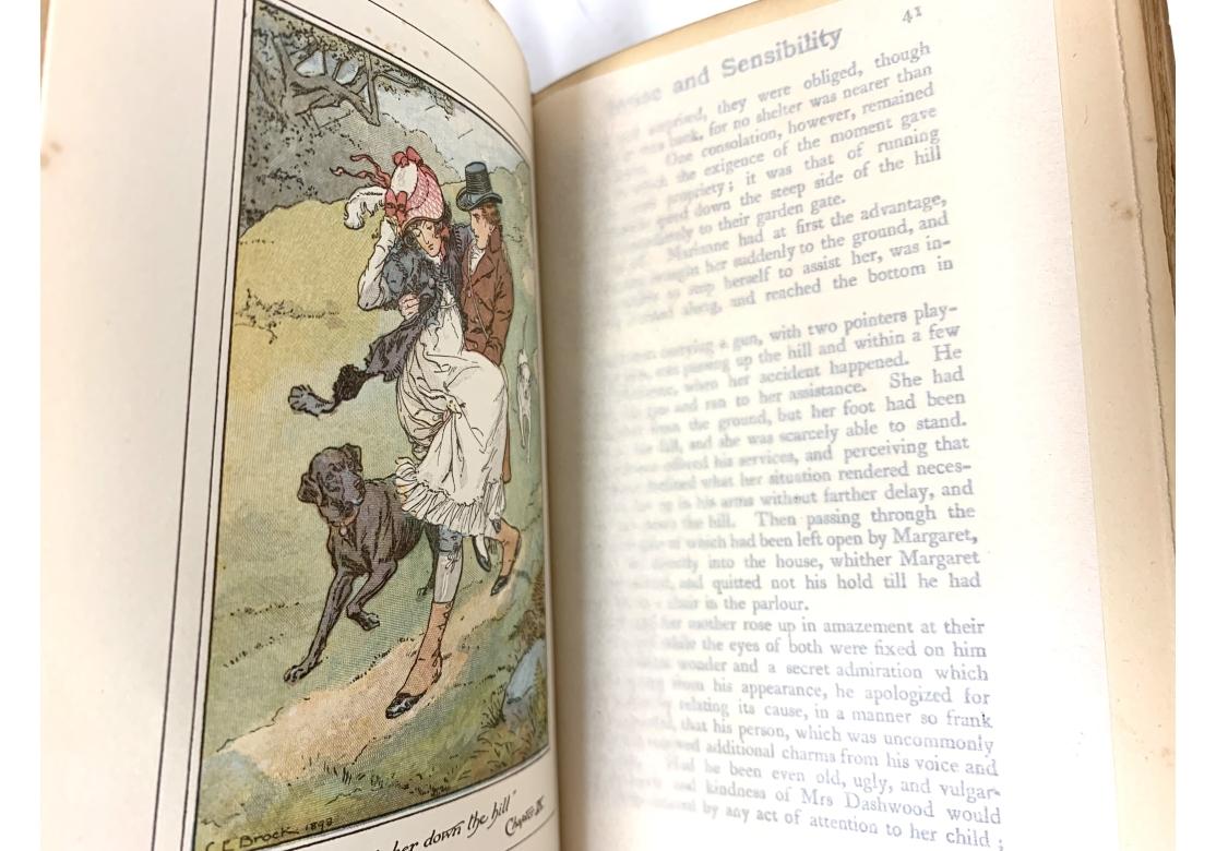 Set Of Leatherbound Books- Jane Austen's Novels In 10 Complete Volumes, 1900 9