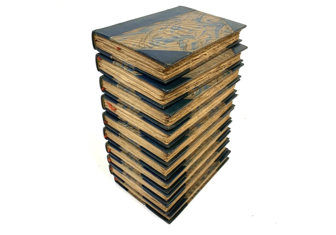 Set Of Leatherbound Books- Jane Austen's Novels In 10 Complete Volumes, 1900 In Fair Condition In Bridgeport, CT