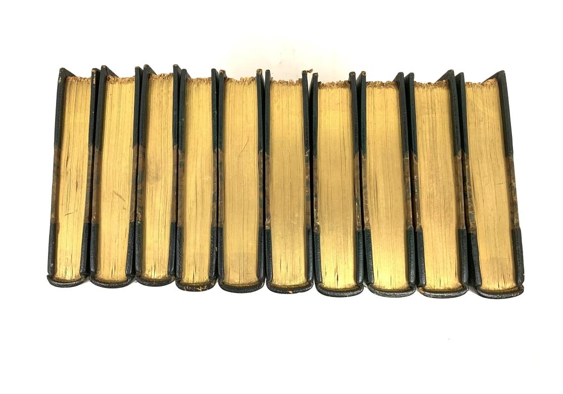 Set Of Leatherbound Books- Jane Austen's Novels In 10 Complete Volumes, 1900 2