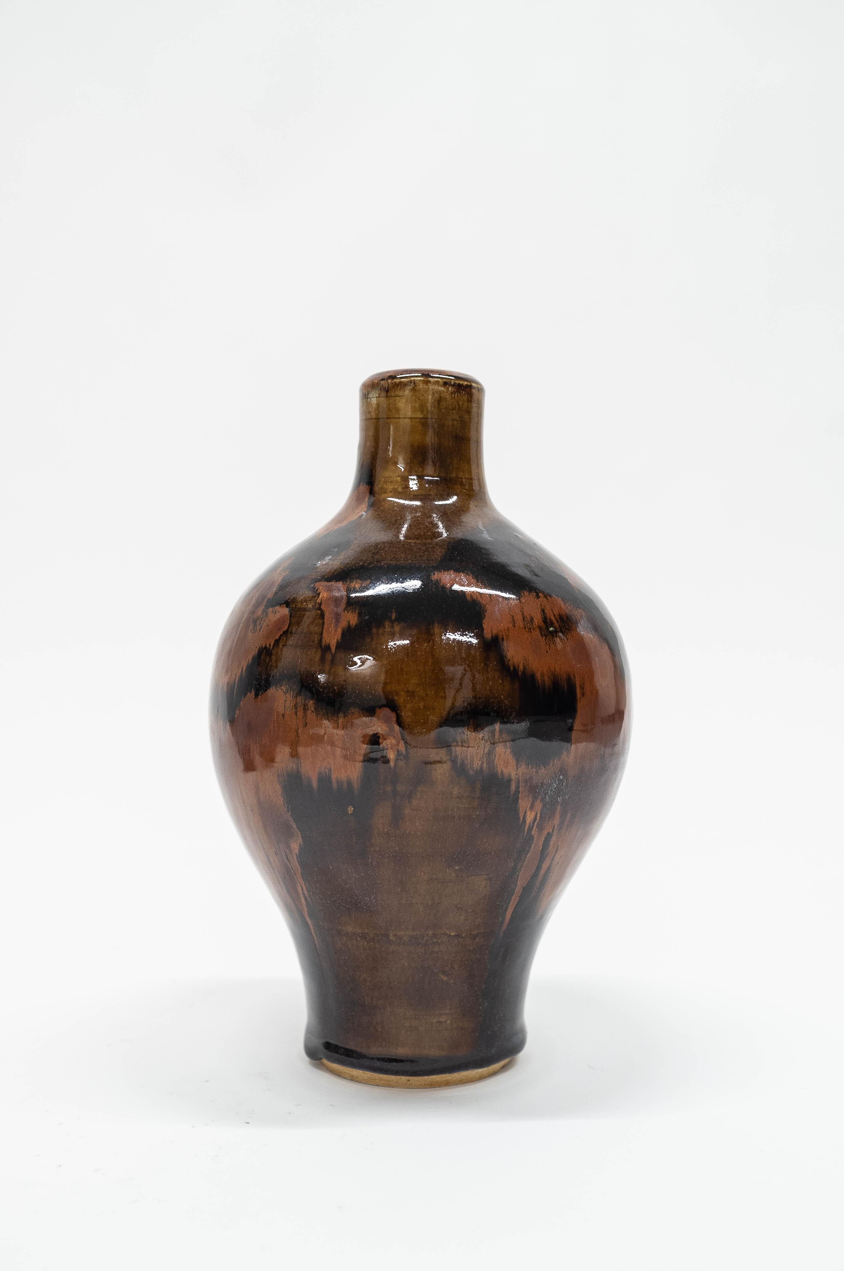 Set of Leif Heiberg Myrdam Glazed Stoneware Vases and Bowls, All Signed 2