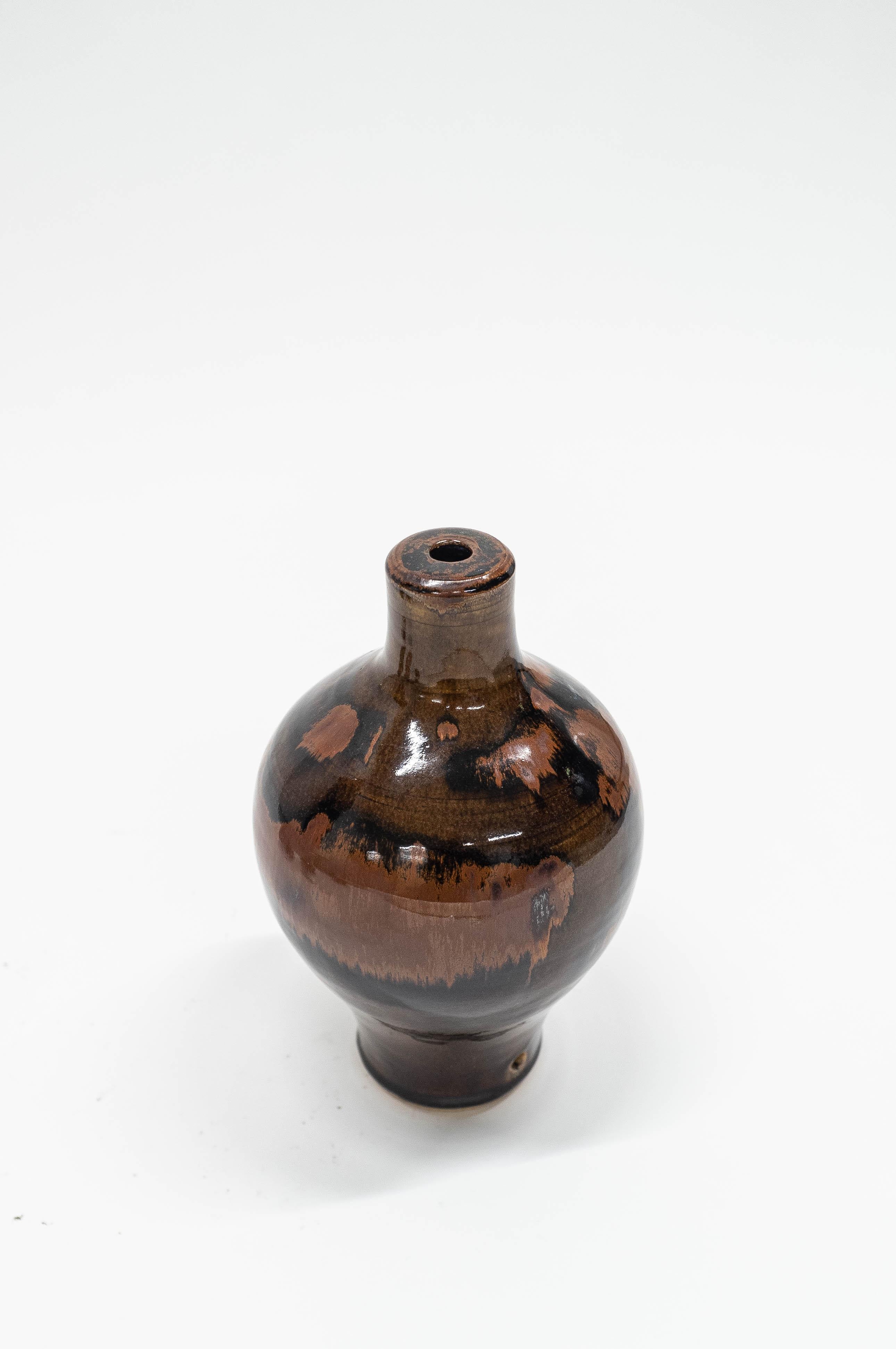 Set of Leif Heiberg Myrdam Glazed Stoneware Vases and Bowls, All Signed 4