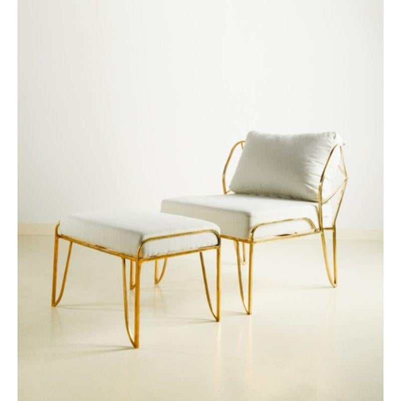 Set of Lena Armchair & Stool by Masaya In New Condition In Geneve, CH