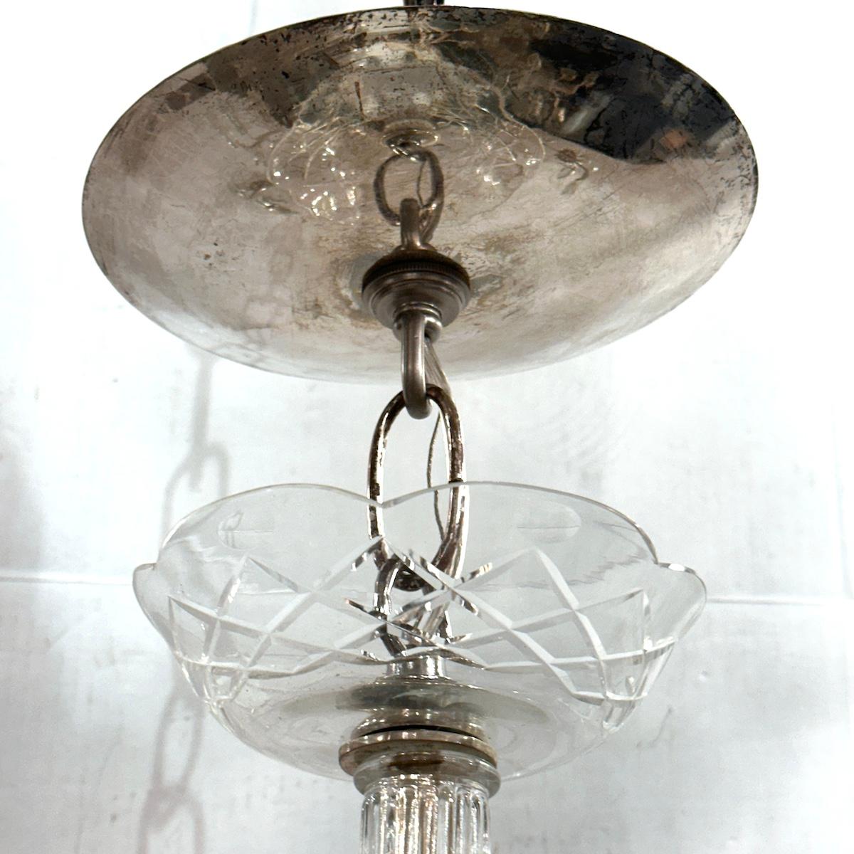 Set of Light Fixtures with Molded Glass Leaves, Sold Individually For Sale 4