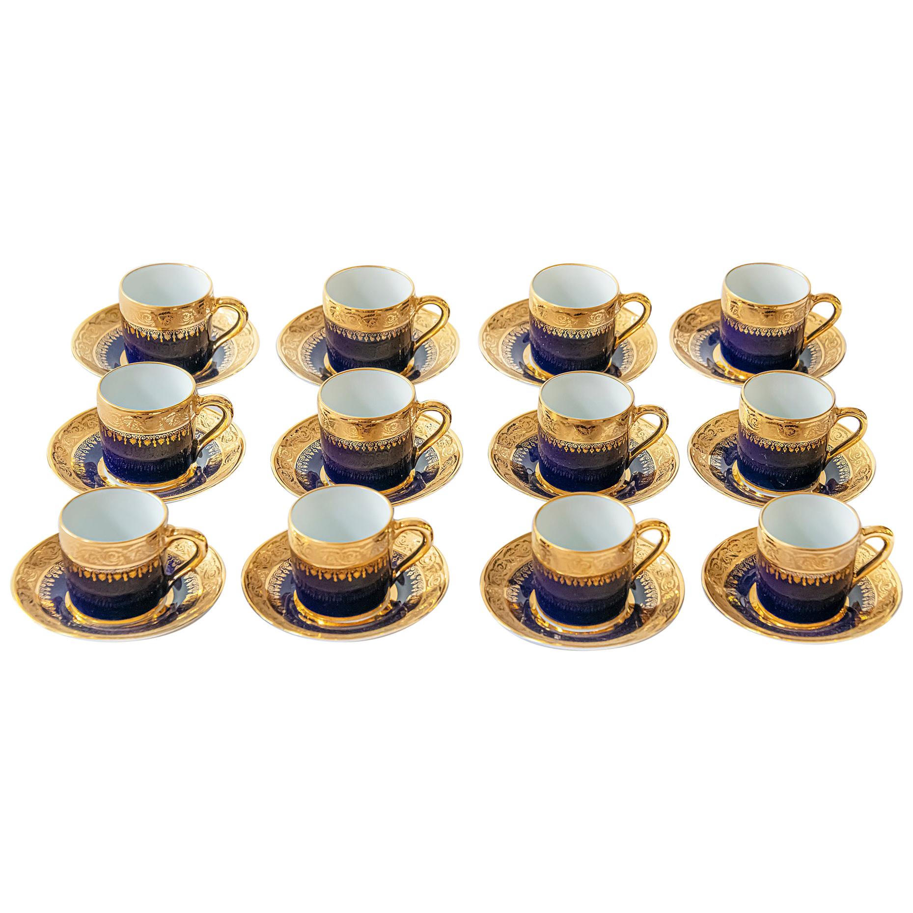 Set of Limoges Porcelain Espresso Cups For Sale at 1stDibs limoges espresso cups, limoges